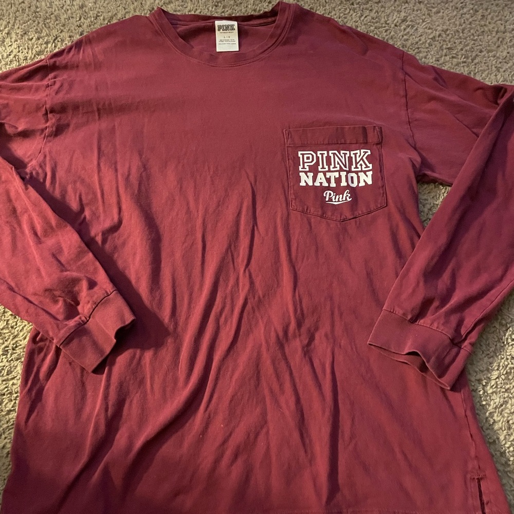 PINK LS shirt L